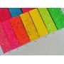 Bright Colors Ultra Chunky Glitter Leather Fabric