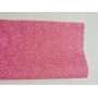 Pink Crystal Ultra Chunky Glitter Leather Felt Backed