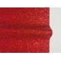 Red Chunky Glitter Leather Fabric With Felt Backing