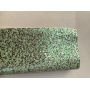 Green Chunky Glitter Leather With Gold Sequin 