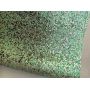 Green Chunky Glitter Leather With Gold Sequin 