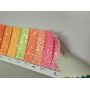 Neon Color Chunky Glitter Leather Fabric Mini Rolls