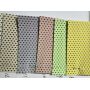 Metallic Triangular Patterns Faux Leather Fabric