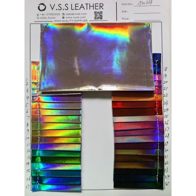 faux leather,Glossy handbag leather,Hologram metallic leather,Holographic iridescent leather,Holographic leather,Iridescent leather