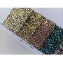 High Quality Chunky Glitter Leather Fabric