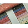 Star Sequin Glitter Leather Fabric With Felt Backing