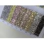 Solid Color Chunky Glitter Leather With Twill Fabric Backing