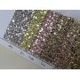 Solid Color Chunky Glitter Leather With Twill Fabric Backing