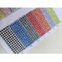 Multi-Color Diamond Pattern Glitter Leather Fabric