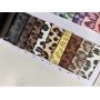 Soft Leopard Pattern Faux Leather Felt Backing