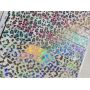 Iridescent Animal Print Synthetic Leather For DIY Craft  