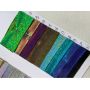 Iridescent Rainbow Holographic Glitter PU Leather Fabric