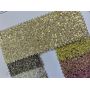 Glitter Leather Fabric With Twill Fabric Backing