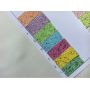 Neon Color Chunky Glitter Leather Felt Backing