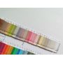 Litchi Grain PU Faux Leather With Soft Felt Back