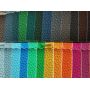 Litchi Grain PU Faux Leather With Soft Felt Back
