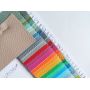 Solid Color Lychee Texture Faux Leather Felt Backing